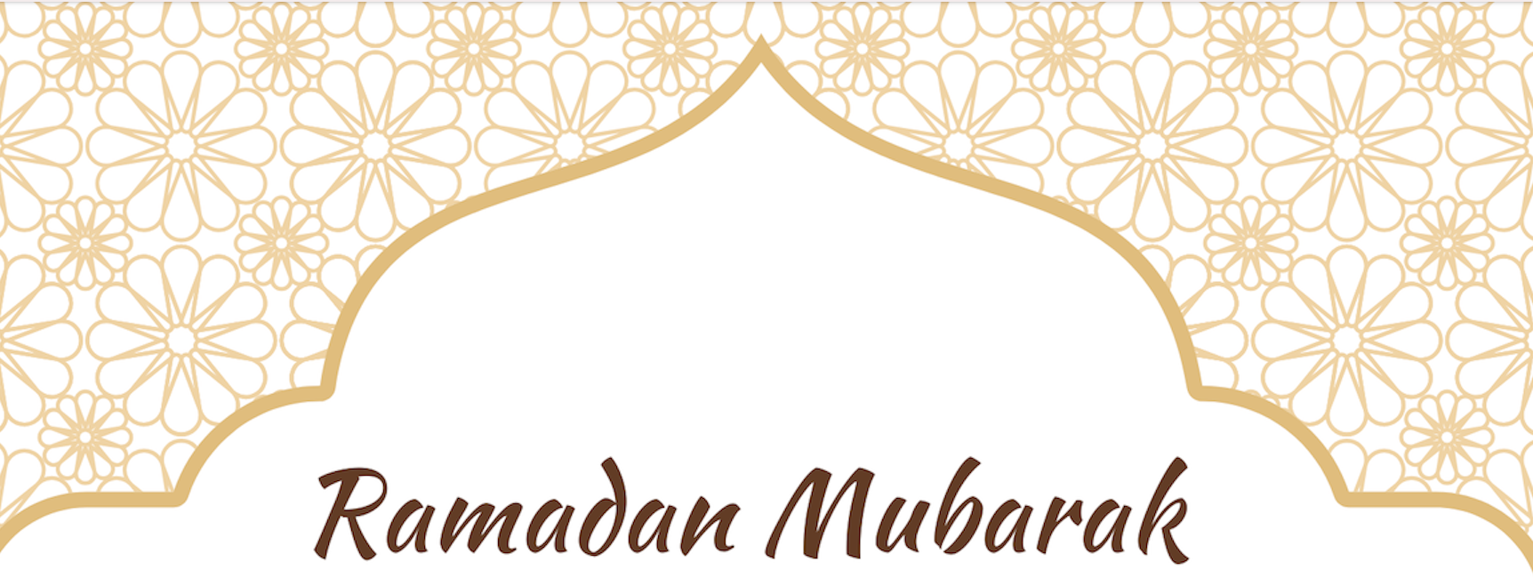 Ramadan Mubarak – Festliche Begrüßung mit dekorativem Muster