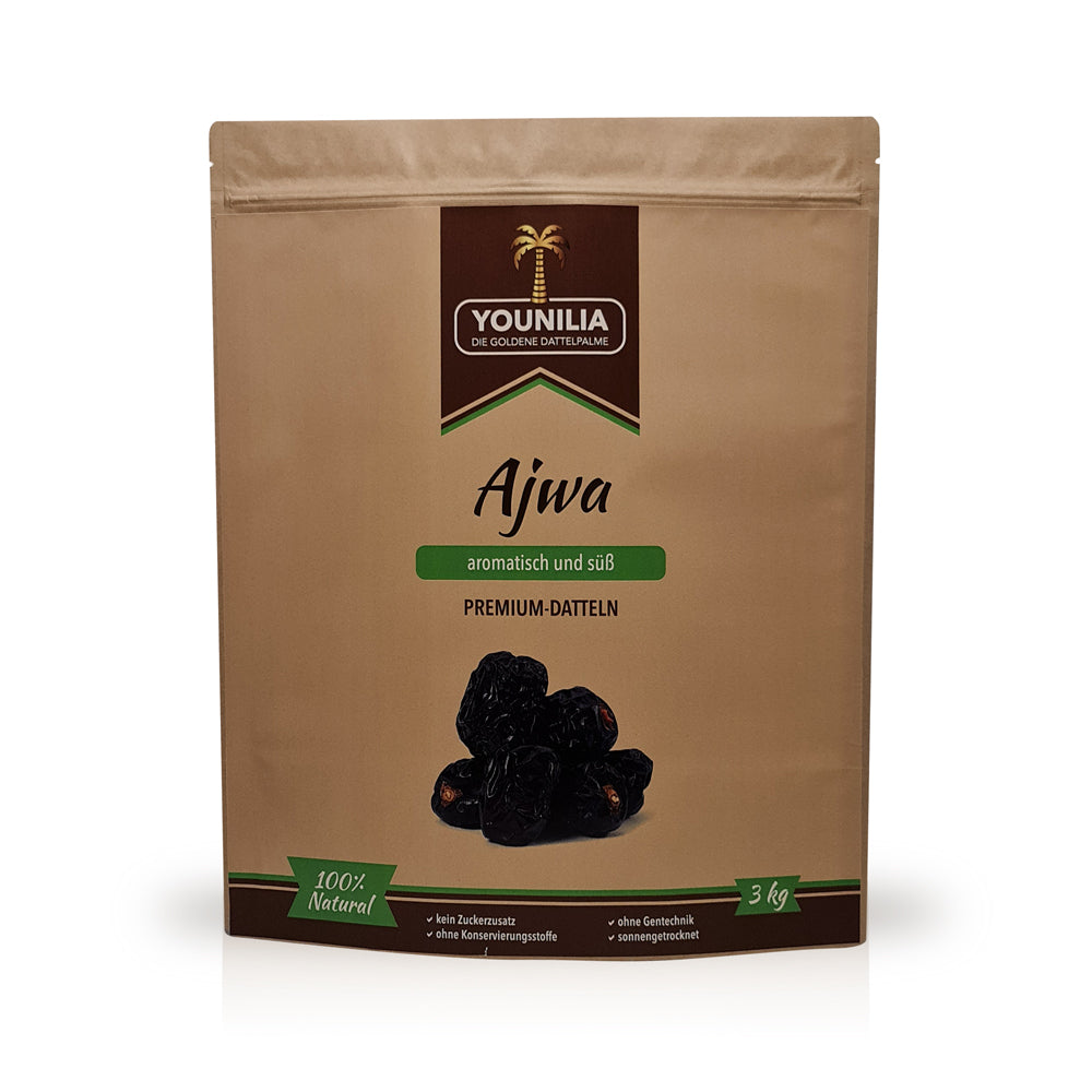 Ajwa Datteln, 3 kg Packung – süß & nahrhaft