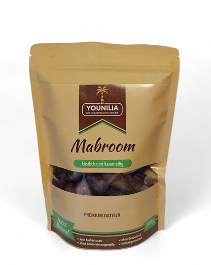 Premium Mabroom Datteln in 300 g Verpackung – köstlich und karamellig