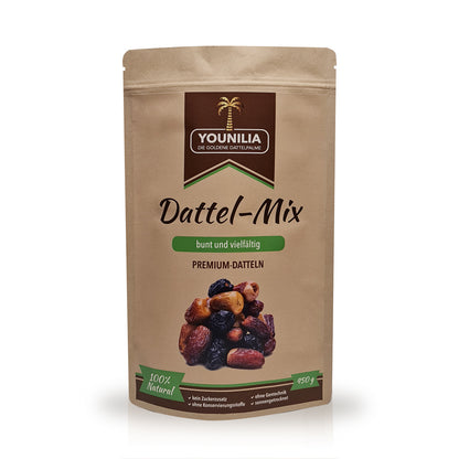 Dattel-Mix Premium von Younilia im 450g Beutel – bunte und vielfältige Mischung hochwertiger Datteln