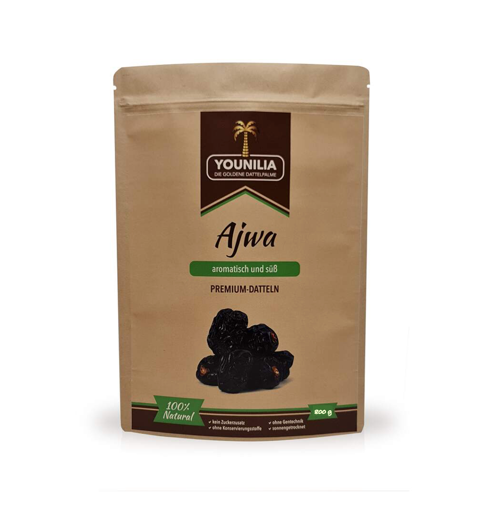 Ajwa Datteln, 800 g – Prophetendatteln mit natürlicher Süße