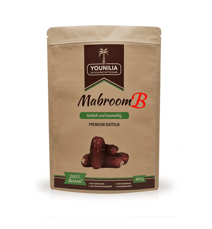 Mabroom Premium Datteln von Younilia im 900g Beutel – köstlich karamellige Datteln ohne Zuckerzusatz