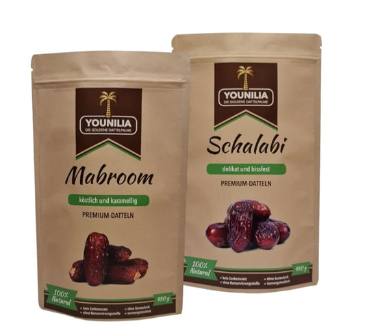 Mabroom & Schalabi Datteln, 450 g Packung – süß & aromatisch
